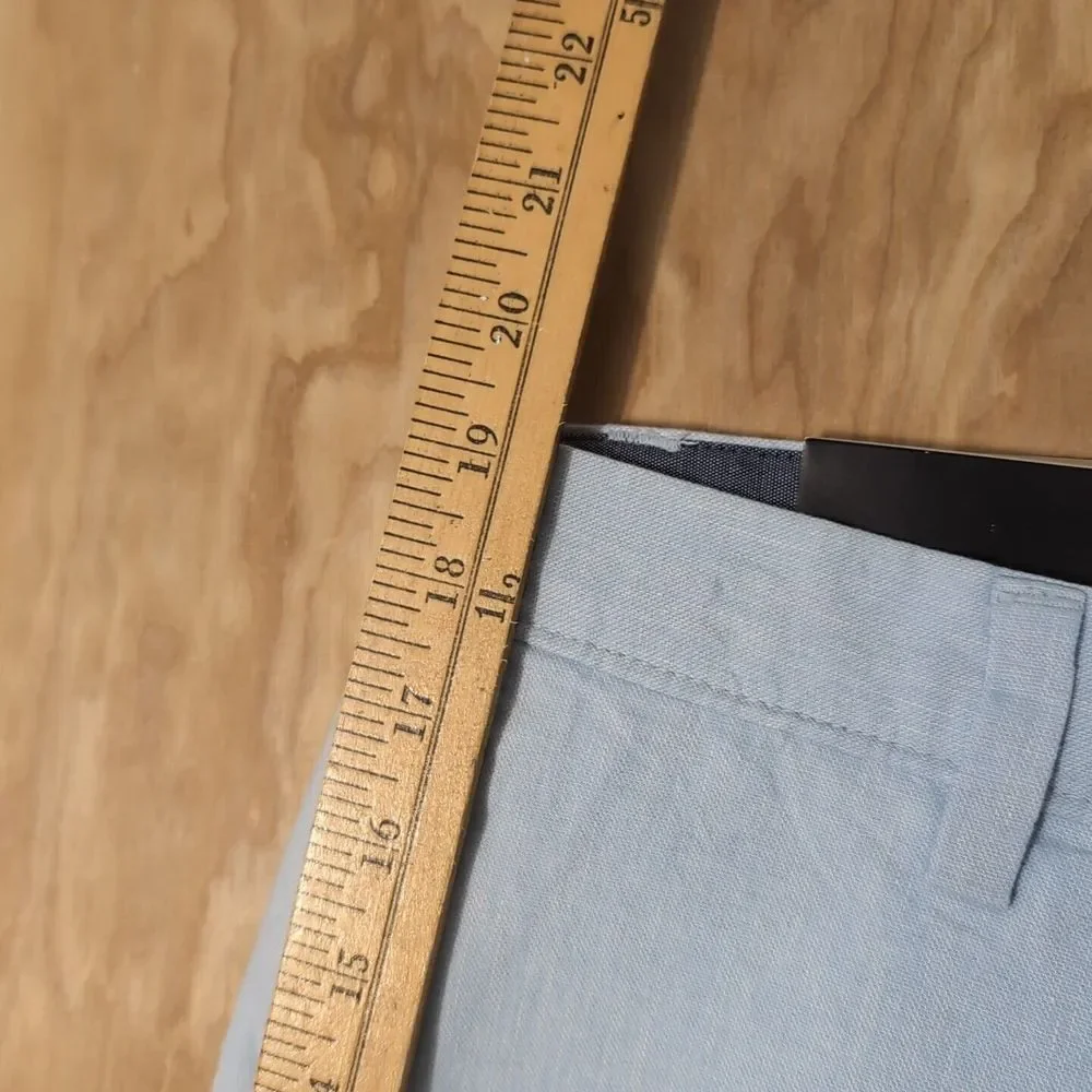 NEW Banana Republic Shorts Linen Blend Golf‎ BLUE Mens Size 31 32